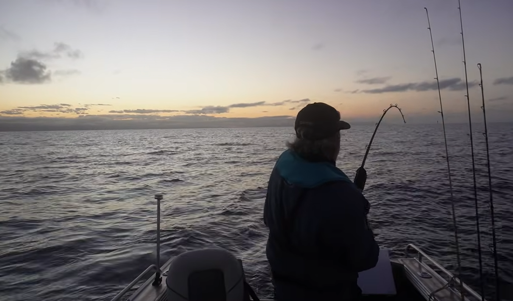 night fishing with bait